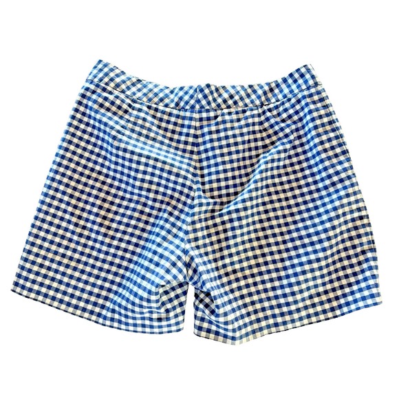 J McLaughlin Womens Shorts Size 2 Blue White Gingham - Picture 2 of 4